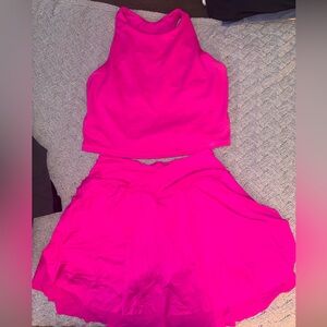 Vibrant Pink Two-Piece Set